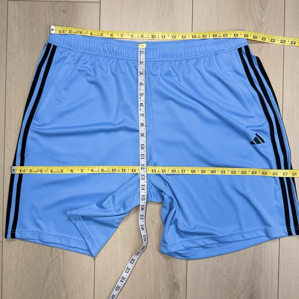 Adidas Training Shorts Men's 2XL Blue Black AEROREADY 9